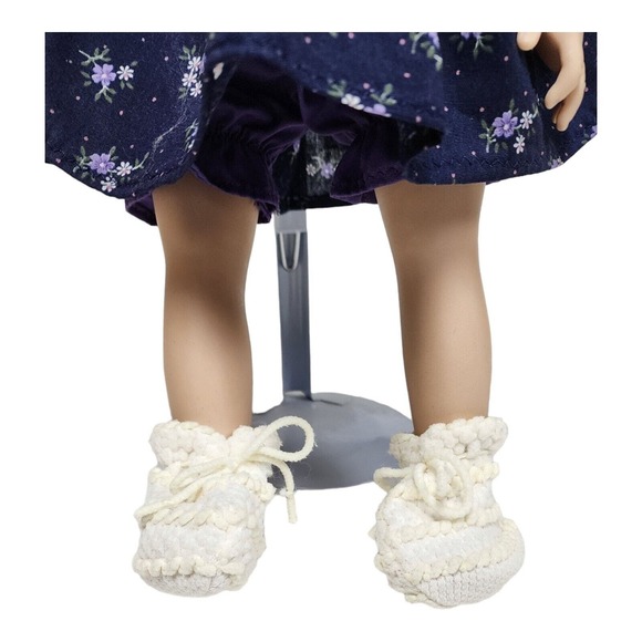 Fibre-Craft Vinyl Doll 18" Brunette Sleepy Eyes Vintage 90s Collectible - Picture 9 of 16